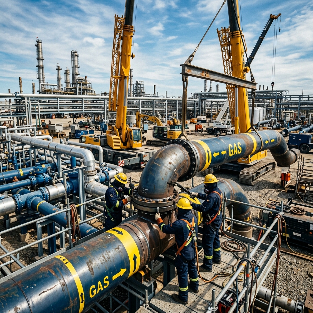 Installation de réseaux gaz